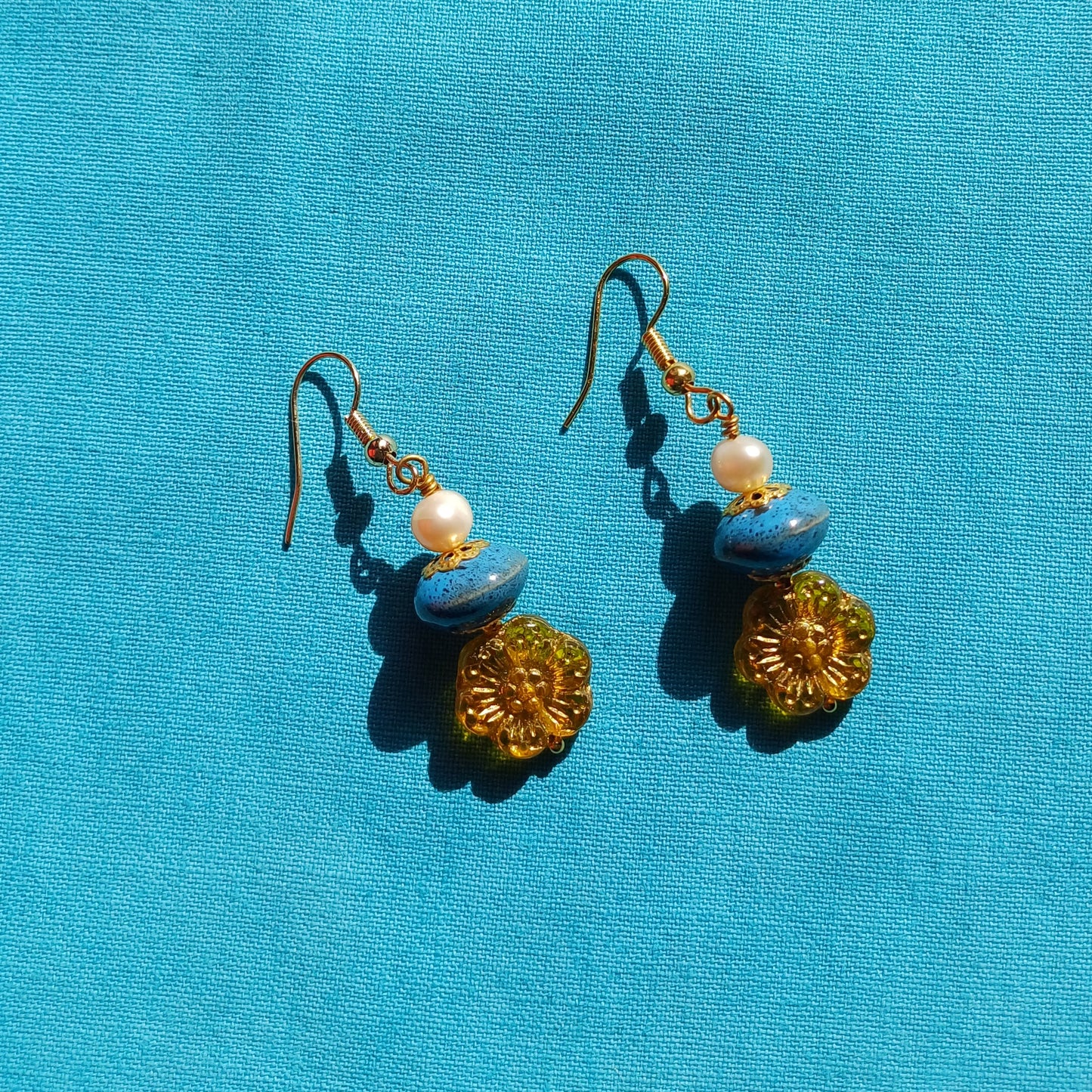 Boucles d'oreilles solo fiore e perla