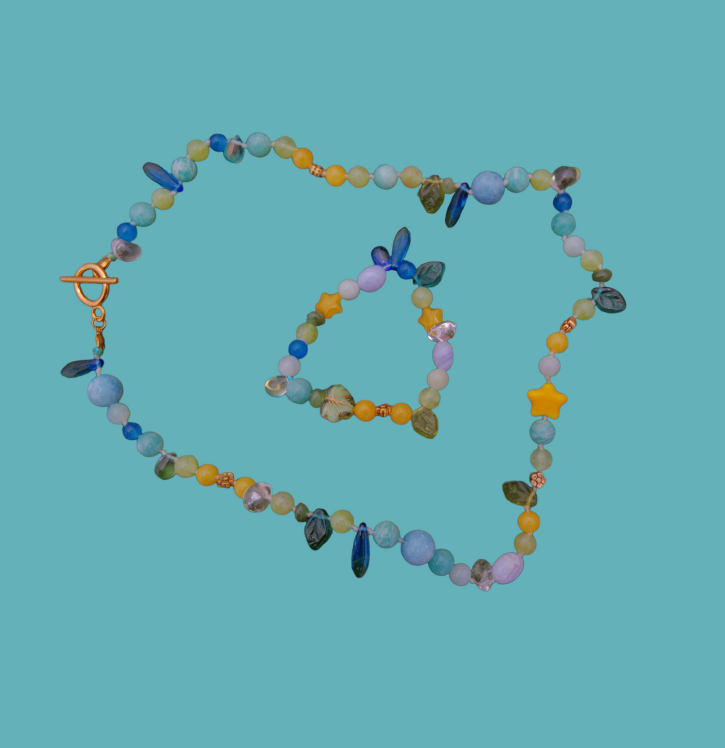 collier et bracelet Nature