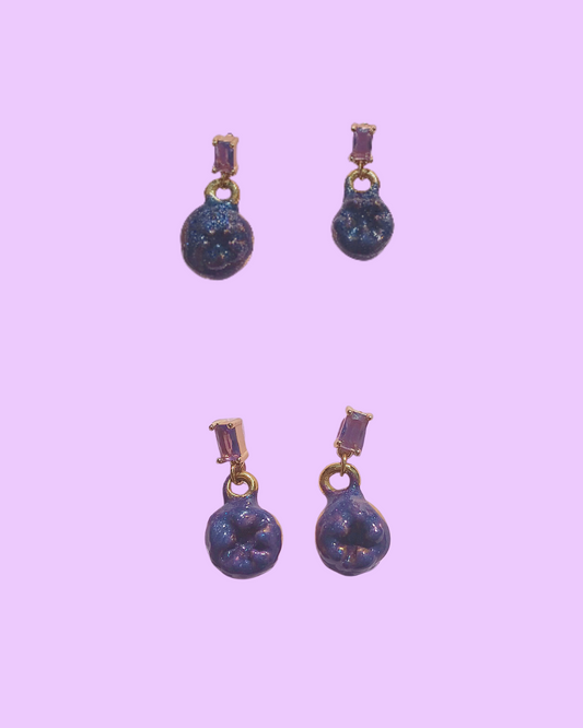 boucles d'oreilles ptit blueb
