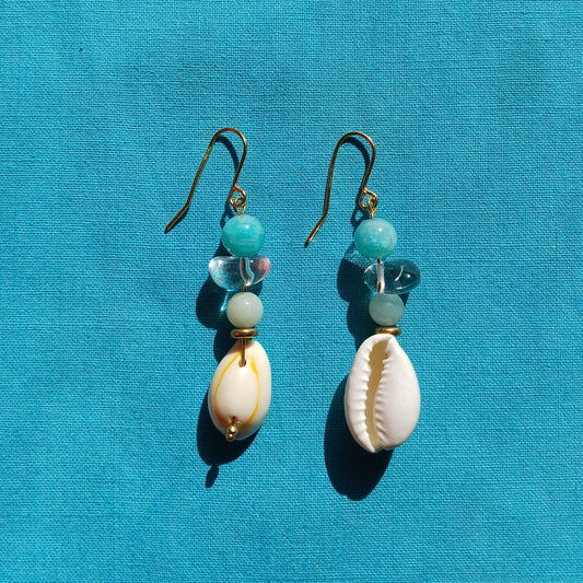 Boucles d'oreilles Cauri