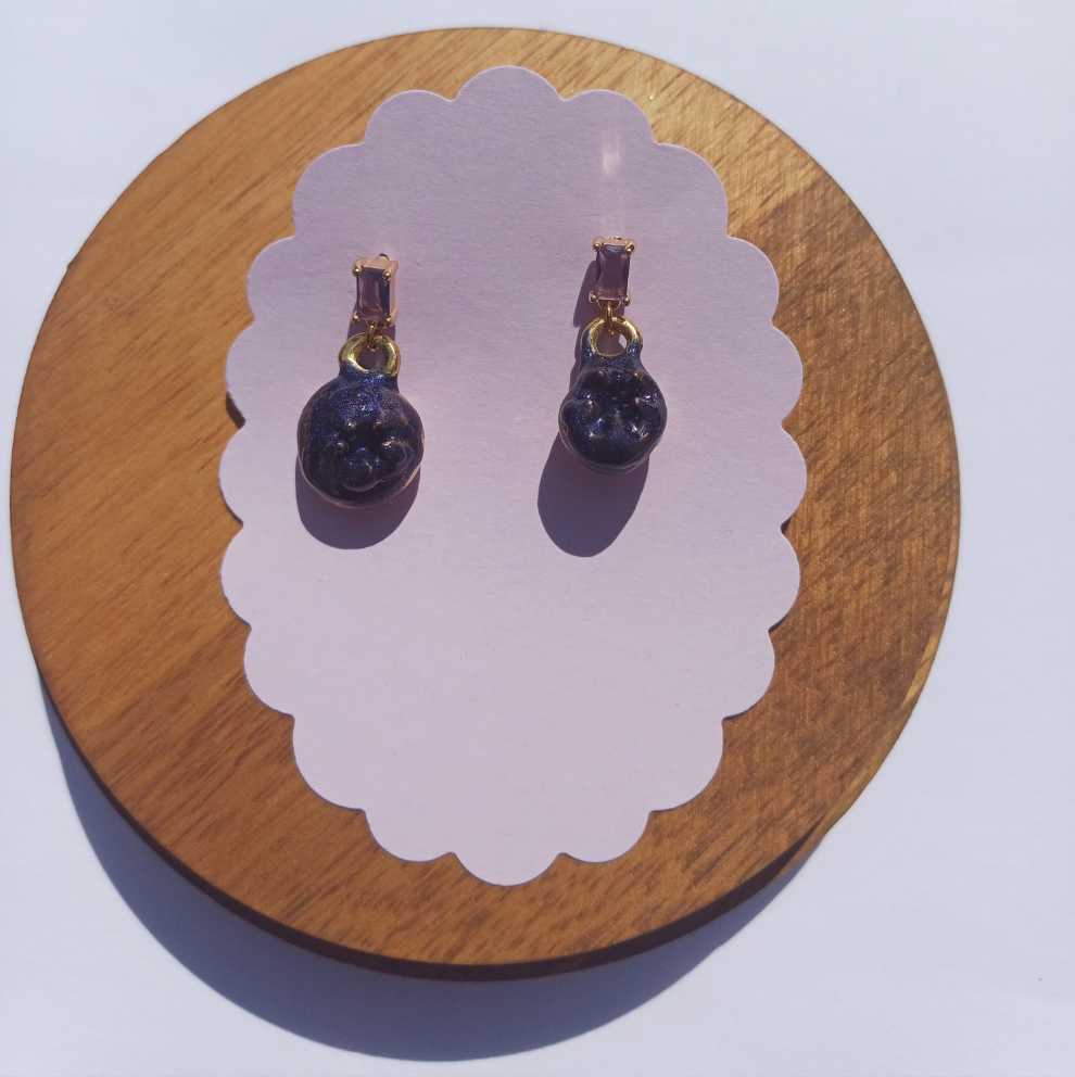 boucles d'oreilles ptit blueb