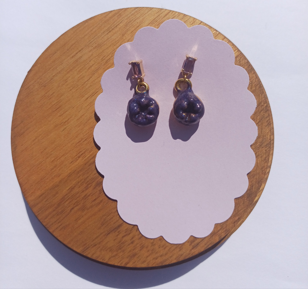 boucles d'oreilles ptit blueb